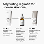 A hydrating regimen for uneven skin tone.