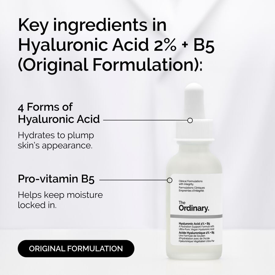 Hyaluronic Acid 2% + B5 (Original Formulation) Key Ingredients - Hyaluronic Acid, Vitamin B5