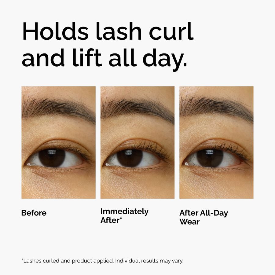 Lash Curl Before and After