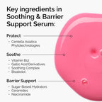 Claims Call Outs of Soothing and Barrier Support Serum